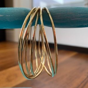 Set of 6 Gold Bracelets